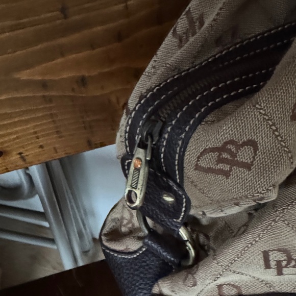 Dooney & Bourke Signature Brown and Tan Satchel - Picture 3 of 16